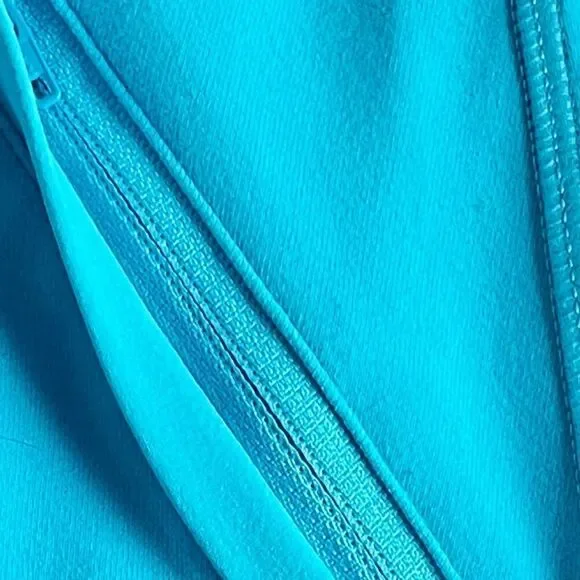Lululemon Blue Nice Asana Brushed Surge Jacket Sweatshirt Size 4 - Picture 13 of 15